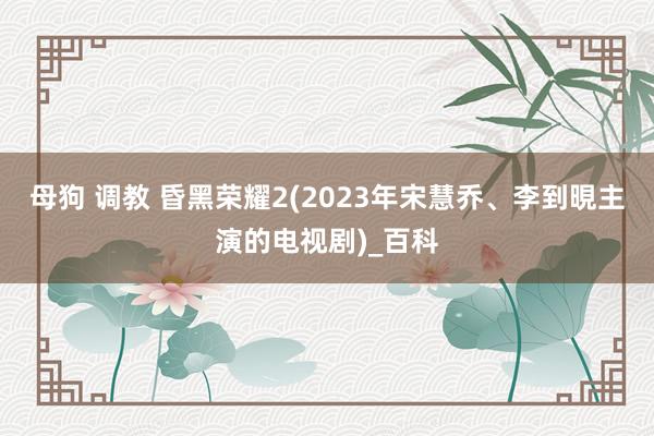 母狗 调教 昏黑荣耀2(2023年宋慧乔、李到晛主演的电视剧)_百科